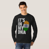 IT'S IN MY DNA India Flag Indian Men Women Tシャツ (正面フル)