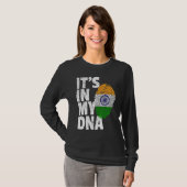 IT'S IN MY DNA India Flag Indian Men Women Tシャツ (正面フル)