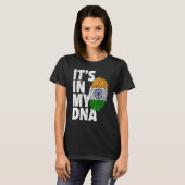 IT'S IN MY DNA India Flag Indian Men Women Tシャツ (正面フル)