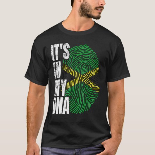 It's in My DNA Jamaican Flag Jamaica Black History Tシャツ (正面)