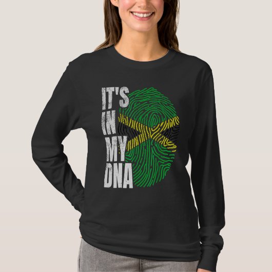 It's in My DNA Jamaican Flag Jamaica Black History Tシャツ (正面)