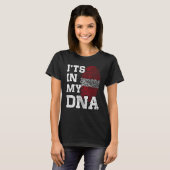 It's In My DNA Latvian Fingerprint Proud Latvia Fl Tシャツ (正面フル)