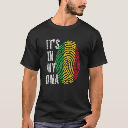 IT's IN MY DNA Mali Flag Funny Malian Tシャツ (正面)