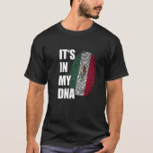 It's In My DNA Mexico Flag Mexican Roots Pride Fin Tシャツ (正面)