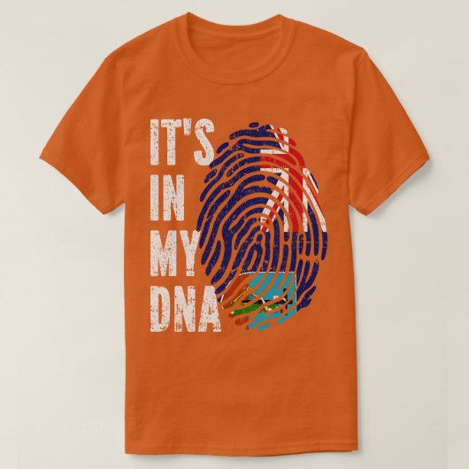 ITS IN MY DNA Montserrat Flag男性女性子供 Tシャツ (デザイン正面)