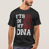 It's In My DNA Moroccan Fingerprint Proud Morocco  Tシャツ (正面)