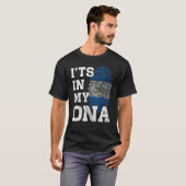 It's In My DNA Nicaraguan Fingerprint Proud Nicara Tシャツ (正面フル)