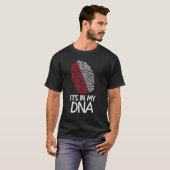 It's In My DNA   Proud Polish Flag Fingerprint Tシャツ (正面フル)