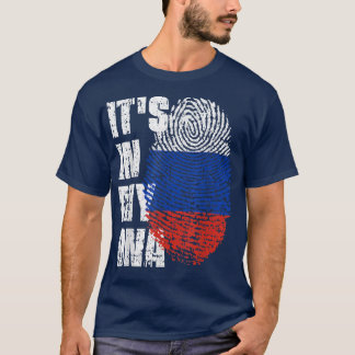 IT'S IN MY DNA Russia Flag Russian  Tシャツ