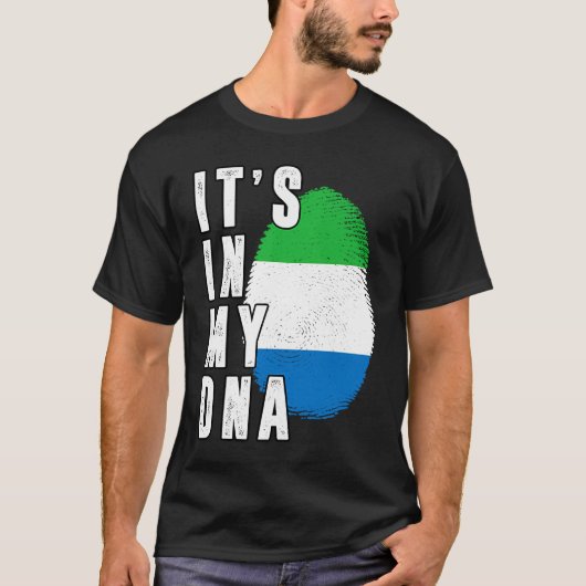 Its In My DNA Sierra Leone Proud Flag National Pri Tシャツ (正面)