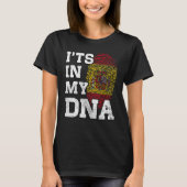It's In My DNA Spanish Fingerprint Proud Spain Fla Tシャツ (正面)