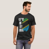 IT's IN MY DNA Tanzania Flag Tanzanian Tシャツ (正面フル)
