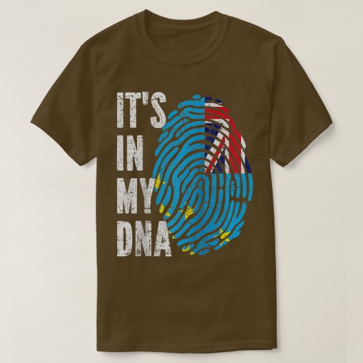ITS IN MY DNA Tuvalu Flag Tuvaluan Raglan Baseball Tシャツ (デザイン正面)