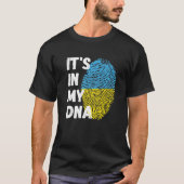 It's In My DNA Ukraine Flag Support Ukraine Tシャツ (正面)