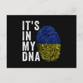 Its In My DNA Ukrainian Flag Ukraine ポストカード (正面)