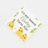 It's Just Bananas Any Age Birthday Party スタンダードランチョンナプキン (角)