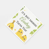 It's Just Bananas Any Age Birthday Party スタンダードランチョンナプキン (角)