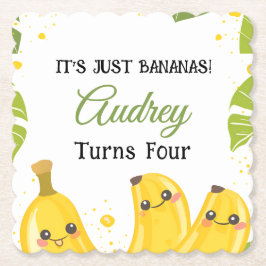 It's Just Bananas Any Age Birthday Party ペーパーコースター