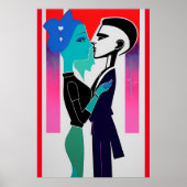 It's Just Us、ベビーRetrowave Art ポスター (正面)