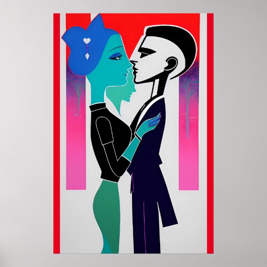 It's Just Us、ベビーRetrowave Art ポスター (正面)