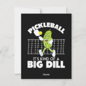 It's Kind of A Big Dill - 面白いピックルボール用パドル シーズンカード (裏面)