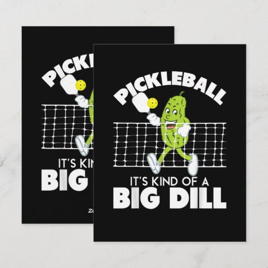 It's Kind of A Big Dill - 面白いピックルボール用パドル シーズンカード (正面/裏面)