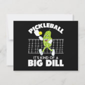 It's Kind of A Big Dill - 面白いピックルボール用パドル 招待状 (正面)