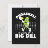 It's Kind of A Big Dill - 面白いピックルボール用パドル 案内状 (裏面)