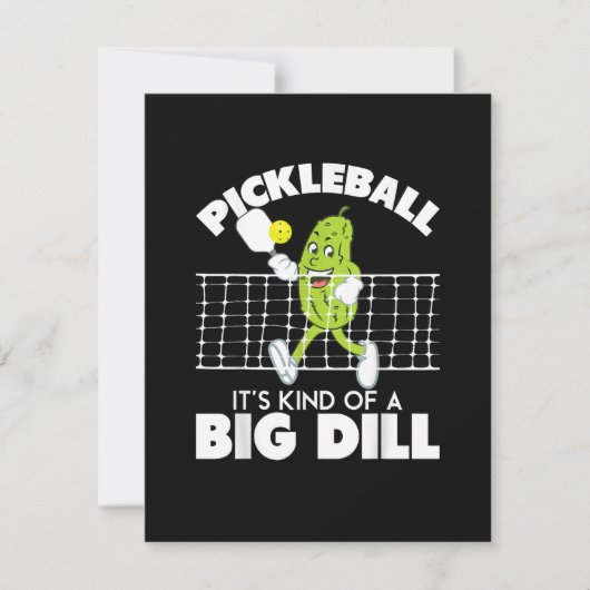 It's Kind of A Big Dill - Funny Pickleball Paddle カード (正面)