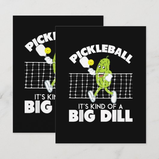 It's Kind of A Big Dill - Funny Pickleball Paddle カード (正面/裏面)