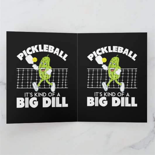 It's Kind of A Big Dill - Funny Pickleball Paddle カード (内部)