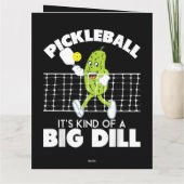 It's Kind of A Big Dill - Funny Pickleball Paddle カード (裏面)