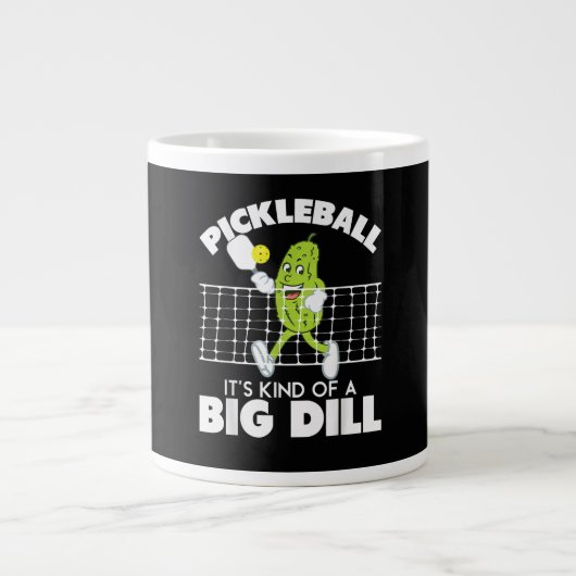 It's Kind of A Big Dill - Funny Pickleball Paddle ジャンボコーヒーマグカップ (正面)