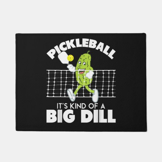 It's Kind of A Big Dill - Funny Pickleball Paddle ドアマット (正面)