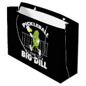 It's Kind of A Big Dill - Funny Pickleball Paddle ラージペーパーバッグ (裏面アングル)