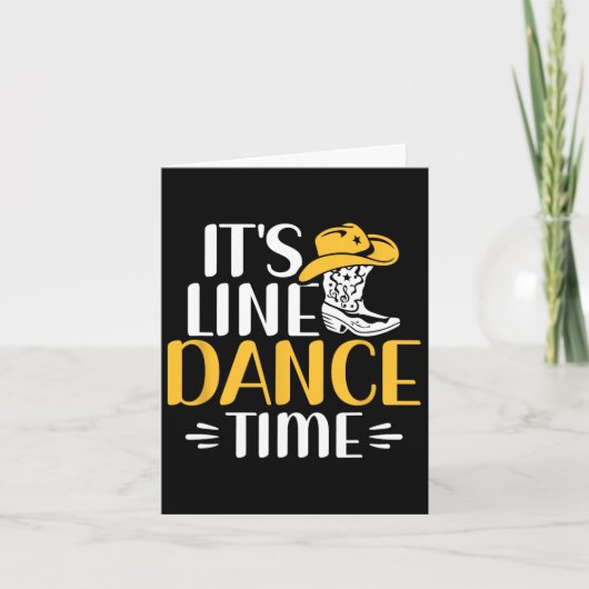 It's Line Dance Time Line踊りラインダンサー カード (正面)