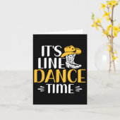 It's Line Dance Time Line踊りラインダンサー カード (黄色い花)