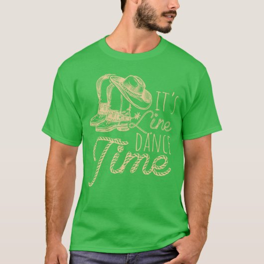 Its Line Danceime ラインダンス ウエスタン カントリー フレン Tシャツ (正面)