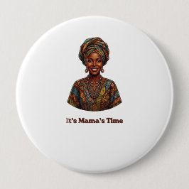 It's Mama's Time - アフリカ 2026 ワールドカップ コレクション 缶バッジ