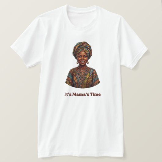 It's Mama's Time - Africa World Cup 2026 Pride & H Tシャツ (デザイン正面)