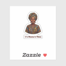 It's Mama's Time - African Queen Heritage Tote Bag シール