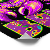 Its Mardi Gras Bruh Cool Crawfish Boy Men Kid Carn ポスター (角)