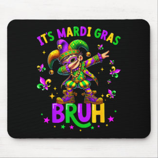 It's Mardi Gras Bruh Dabbing Leprechaun Jester New マウスパッド