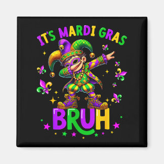 It's Mardi Gras Bruh Dabbing Leprechaun Jester New マグネット