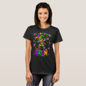 It's Mardi Gras Bruh Dabbing Leprechaun Jester New Tシャツ (正面フル)