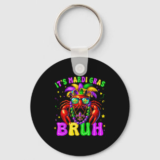 Its Mardi Gras Bruh Funny Crawfish Outfit Boys Gir キーホルダー