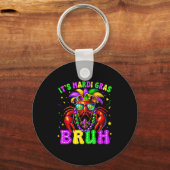 Its Mardi Gras Bruh Funny Crawfish Outfit Boys Gir キーホルダー (正面)