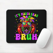Its Mardi Gras Bruh Funny Crawfish Outfit Boys Gir マウスパッド (マウス)