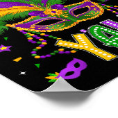 It's Mardi Gras Y'all Feathered Mask Carnival Men  ポスター (角)