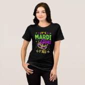 It's Mardi Gras y'all, Funny Mardi Gras トライブレンドTシャツ (正面全面)